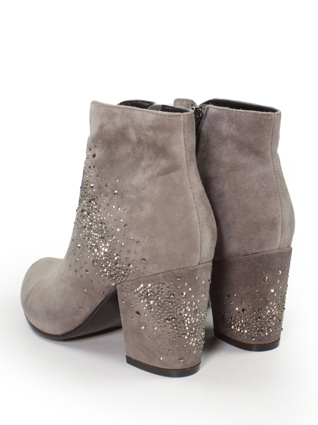 Елегантні замшеві ботильйони із сяючими стразами. модель M231-812-3492 Фото