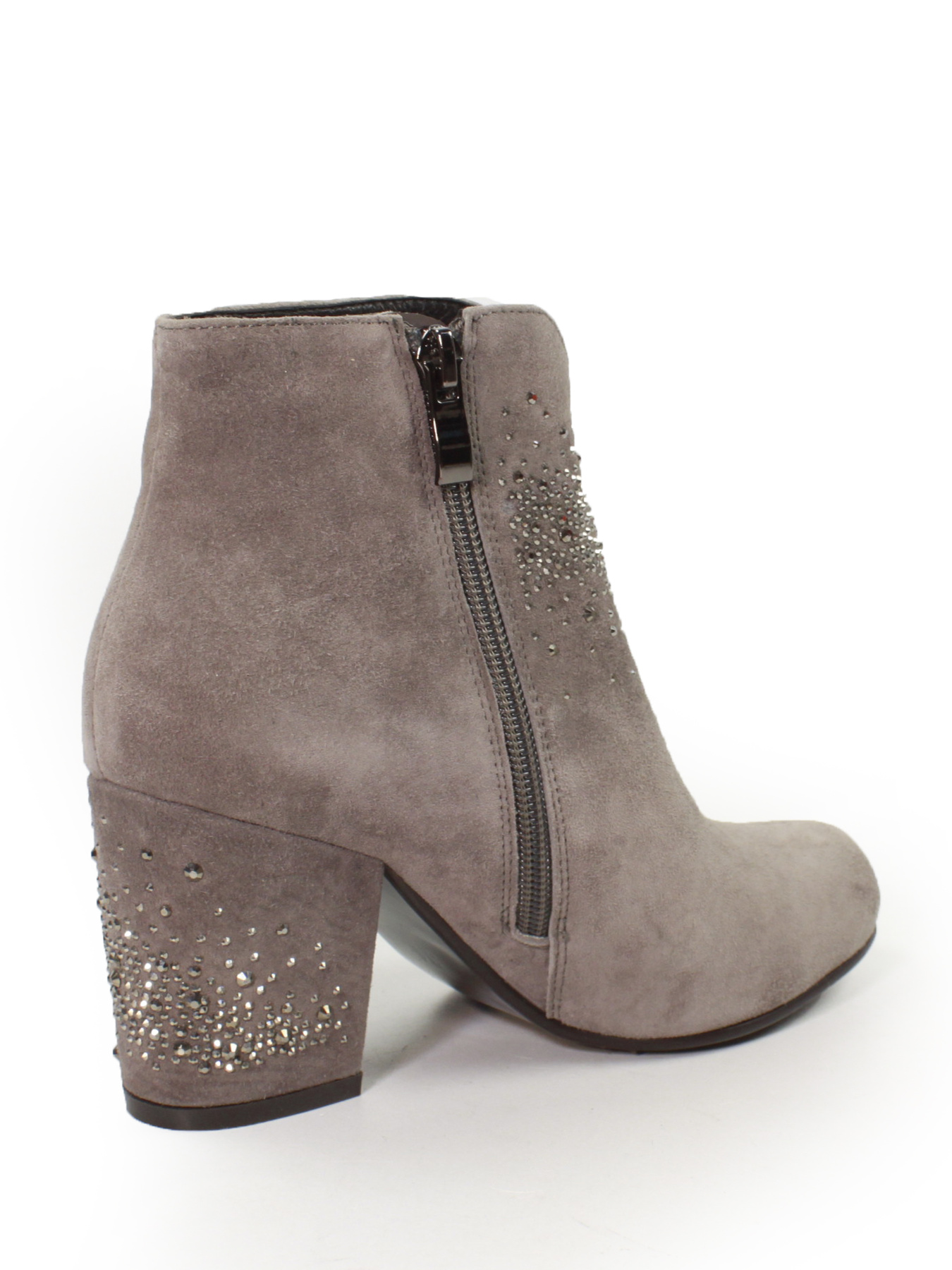 Елегантні замшеві ботильйони із сяючими стразами. модель M231-812-3492 Фото