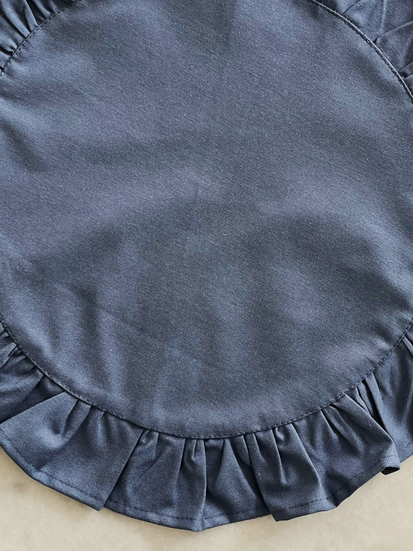 Серветка сервірувальна з рюшами бавовняна водовідштовхуюча синього кольору Ecotton модель 25604 Фото