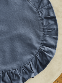 Серветка сервірувальна з рюшами бавовняна водовідштовхуюча синього кольору Ecotton модель 25604 Фото