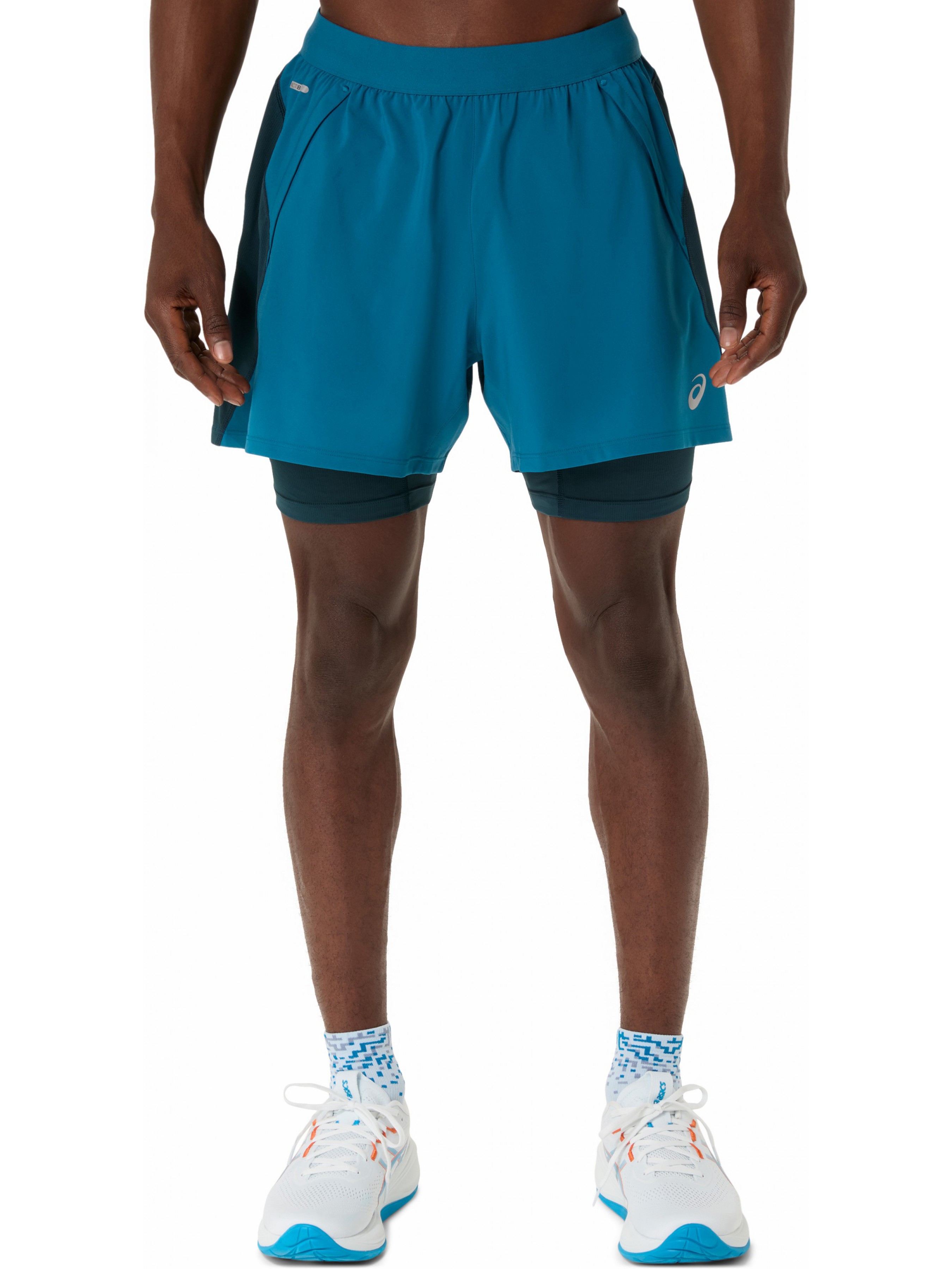 Чоловічі Спортивні шорти Asics  (9b65623e-fd11-11f0-af4c-0050568cbfcf) колір бірюзовий, матеріал поліестер