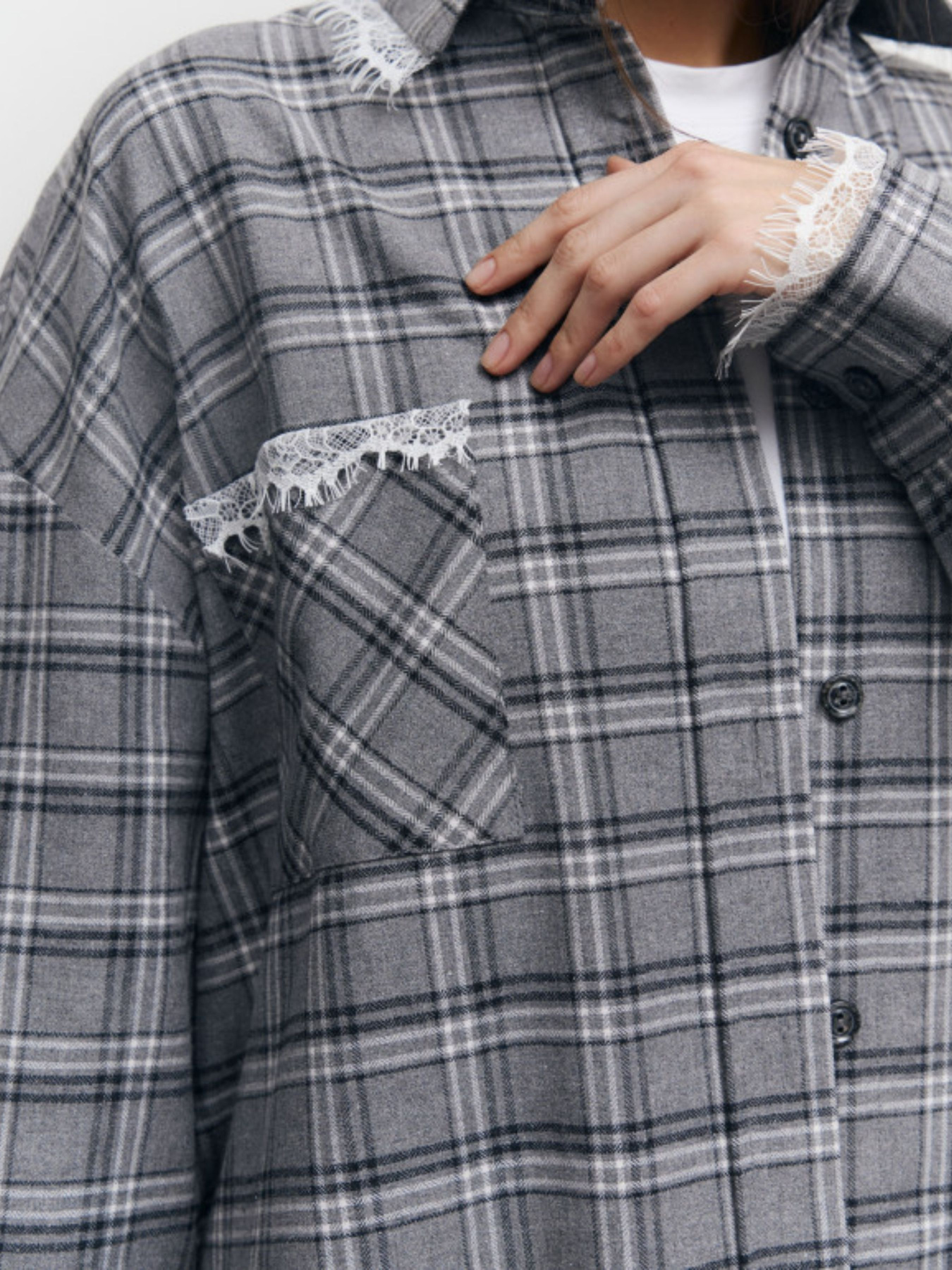 Рубашка в клетку Lilove модель 408 Фото