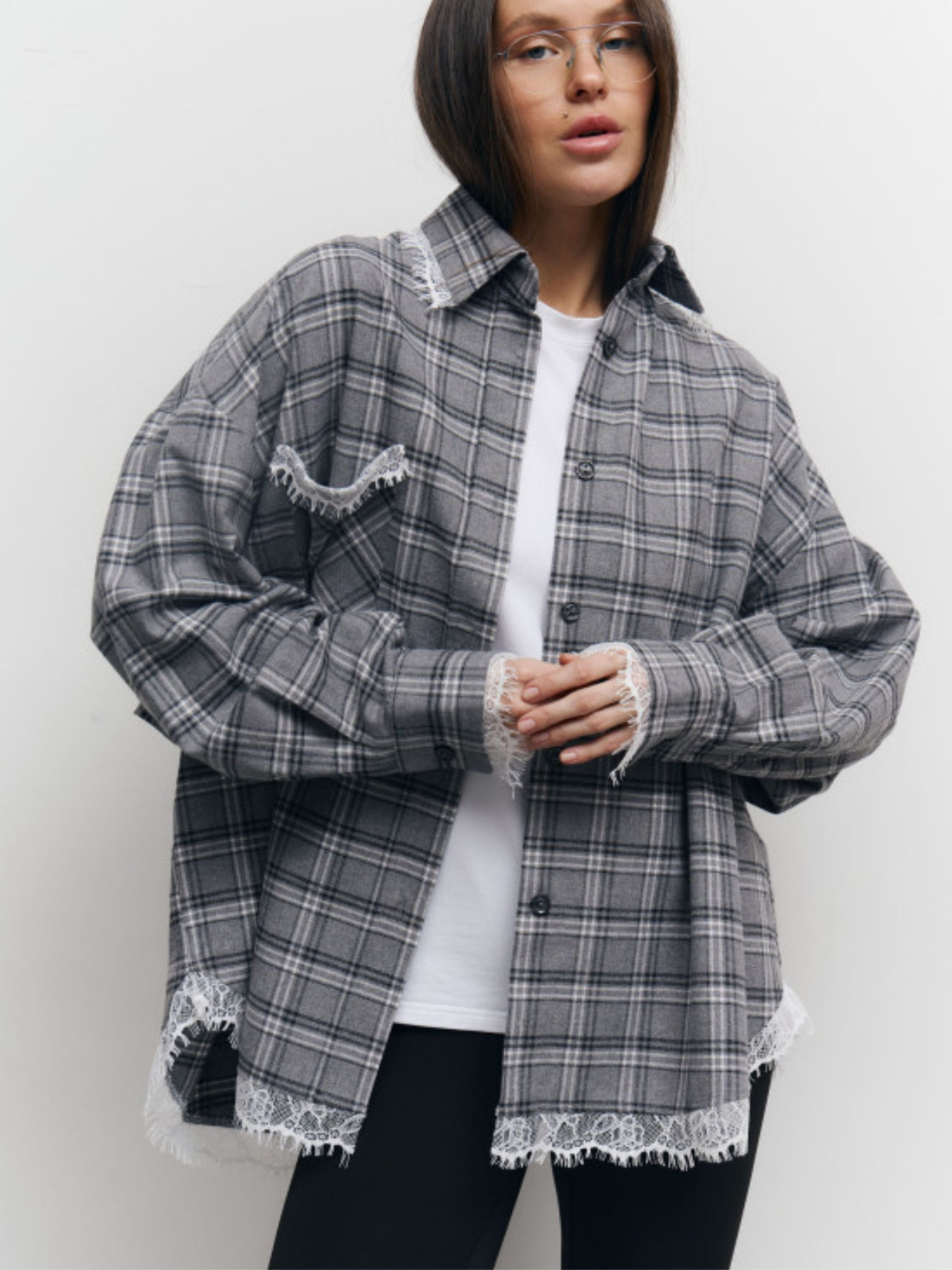 Рубашка в клетку Lilove модель 408 Фото