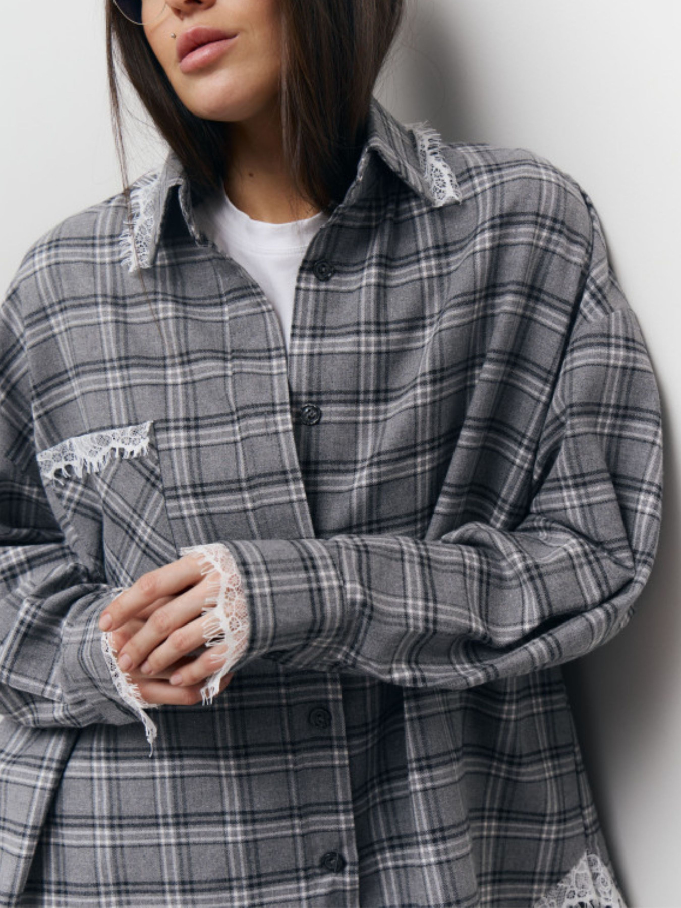 Рубашка в клетку Lilove модель 408 Фото