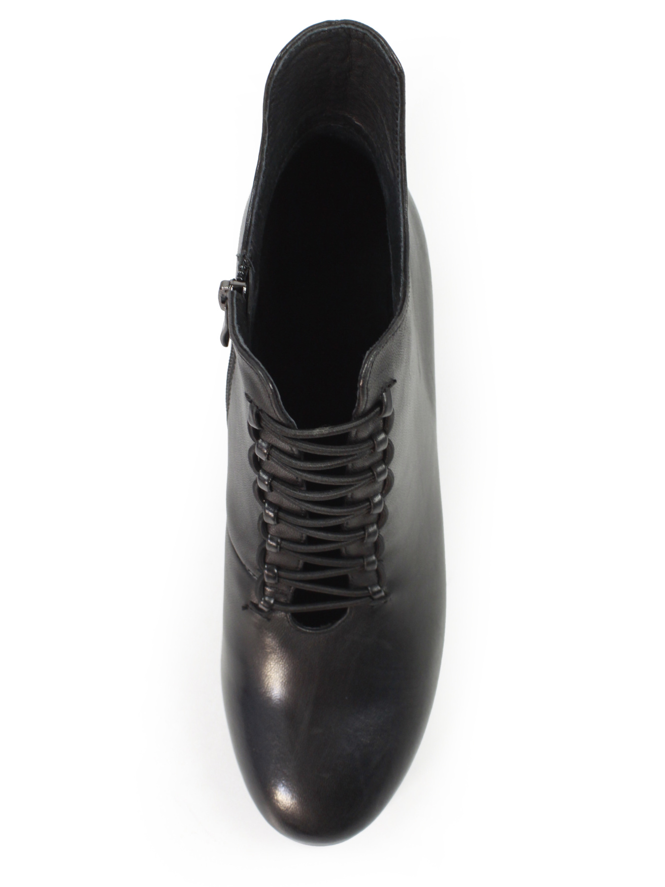 Женские кожаные ботильоны на каблуке модель F09-3806-N254 Фото