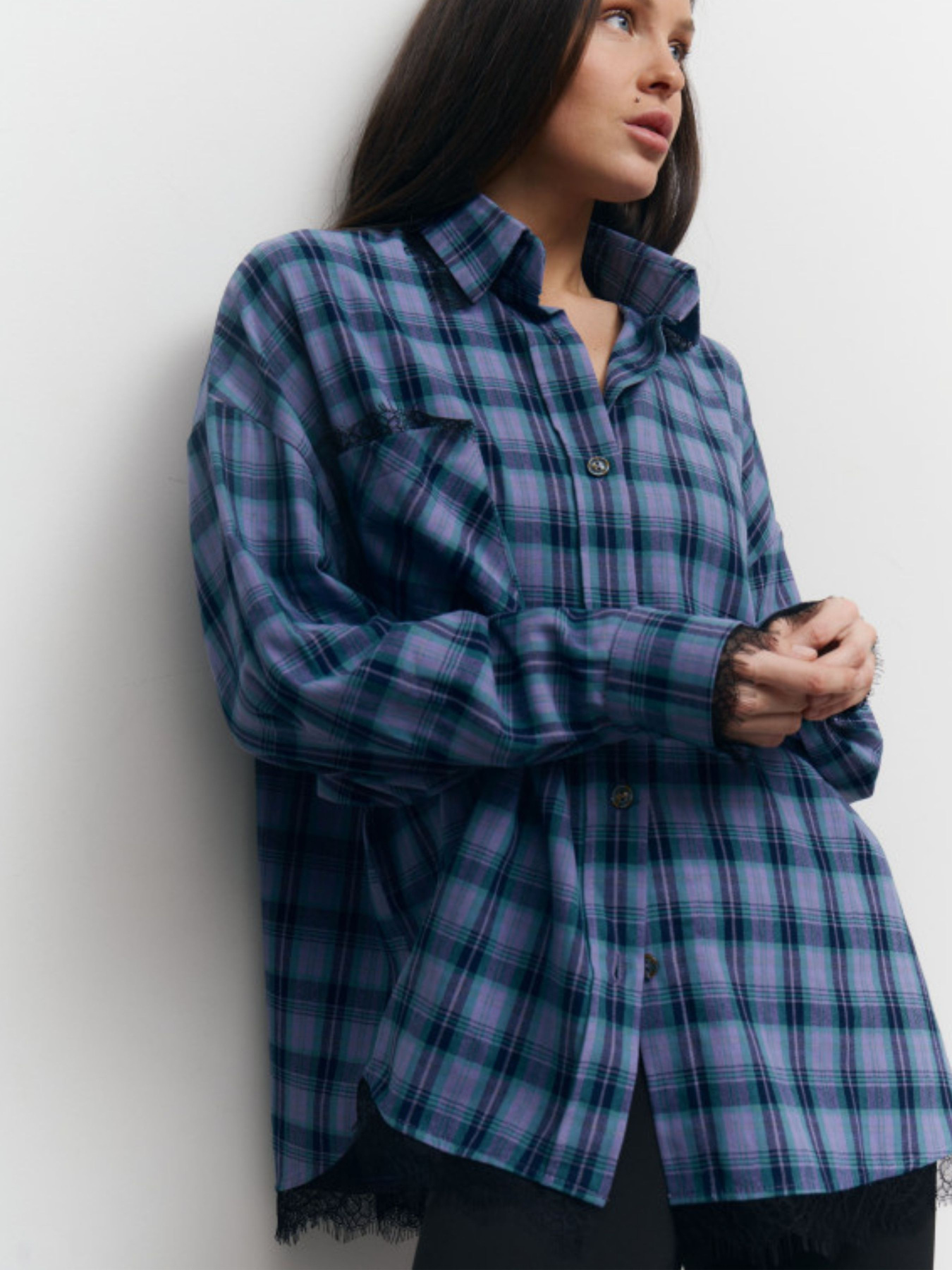 Рубашка в клетку Lilove модель 408 Фото