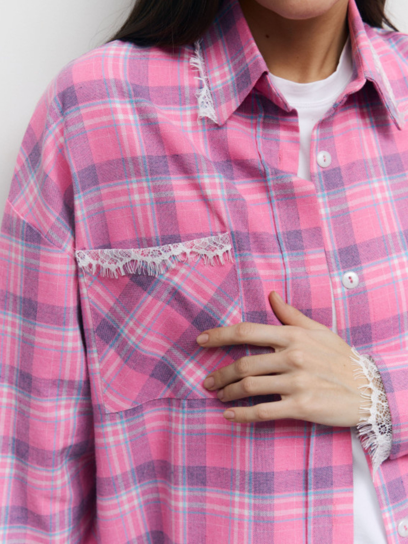 Рубашка в клетку Lilove модель 408 Фото