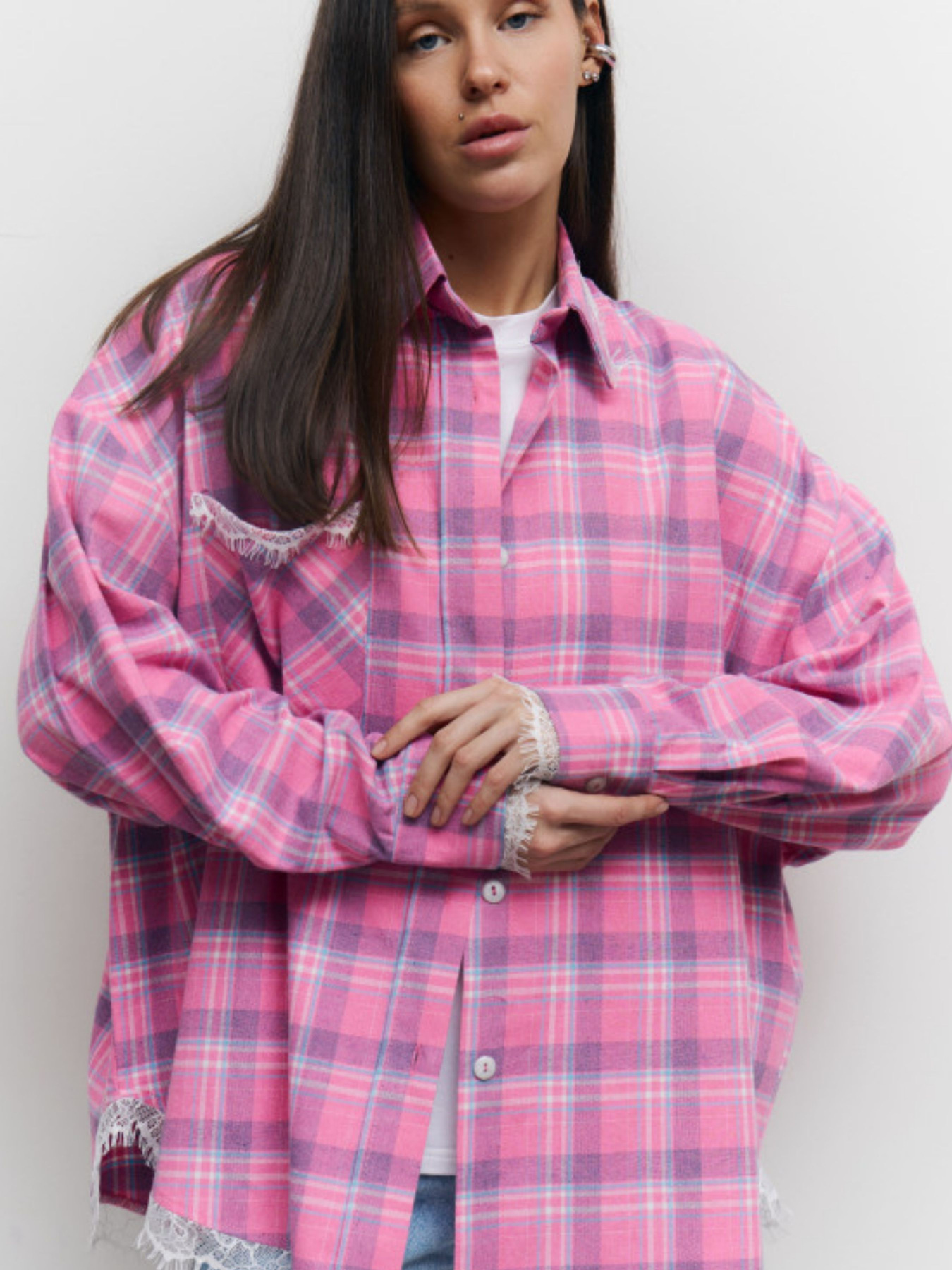 Рубашка в клетку Lilove модель 408 Фото