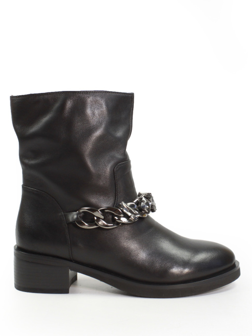 Женские кожаные ботинки с цепочкой модель V201-L8800-ZP-1 Фото