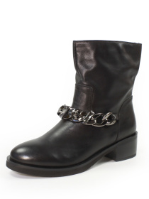 Женские кожаные ботинки с цепочкой модель V201-L8800-ZP-1 Фото