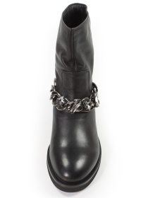Женские кожаные ботинки с цепочкой модель V201-L8800-ZP-1 Фото
