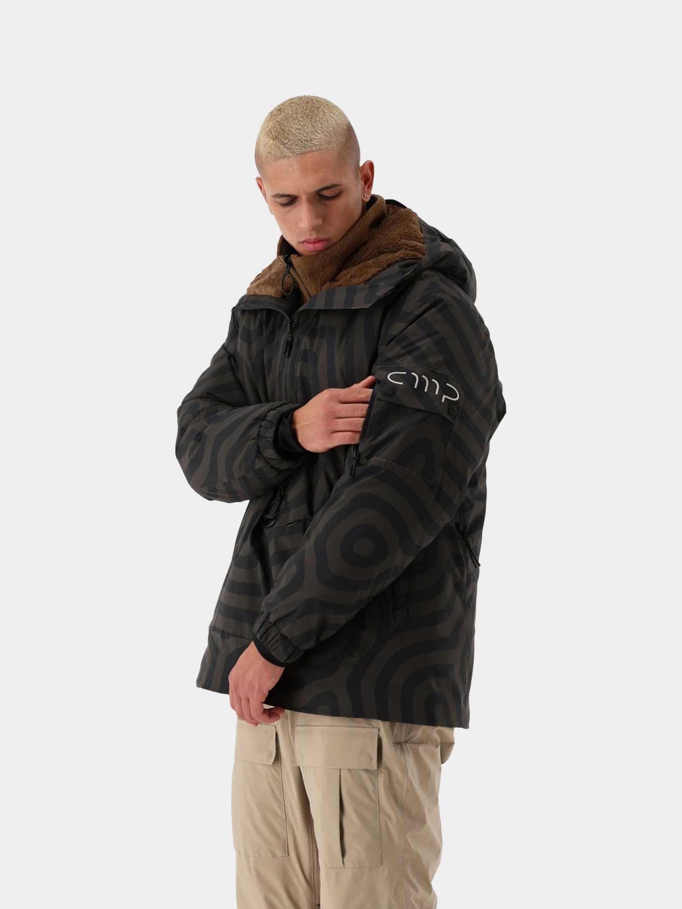 Чоловіча куртка для сноуборду CMP JACKET FIX HOOD FEEL WARM модель 35W4567P-12ZU Фото