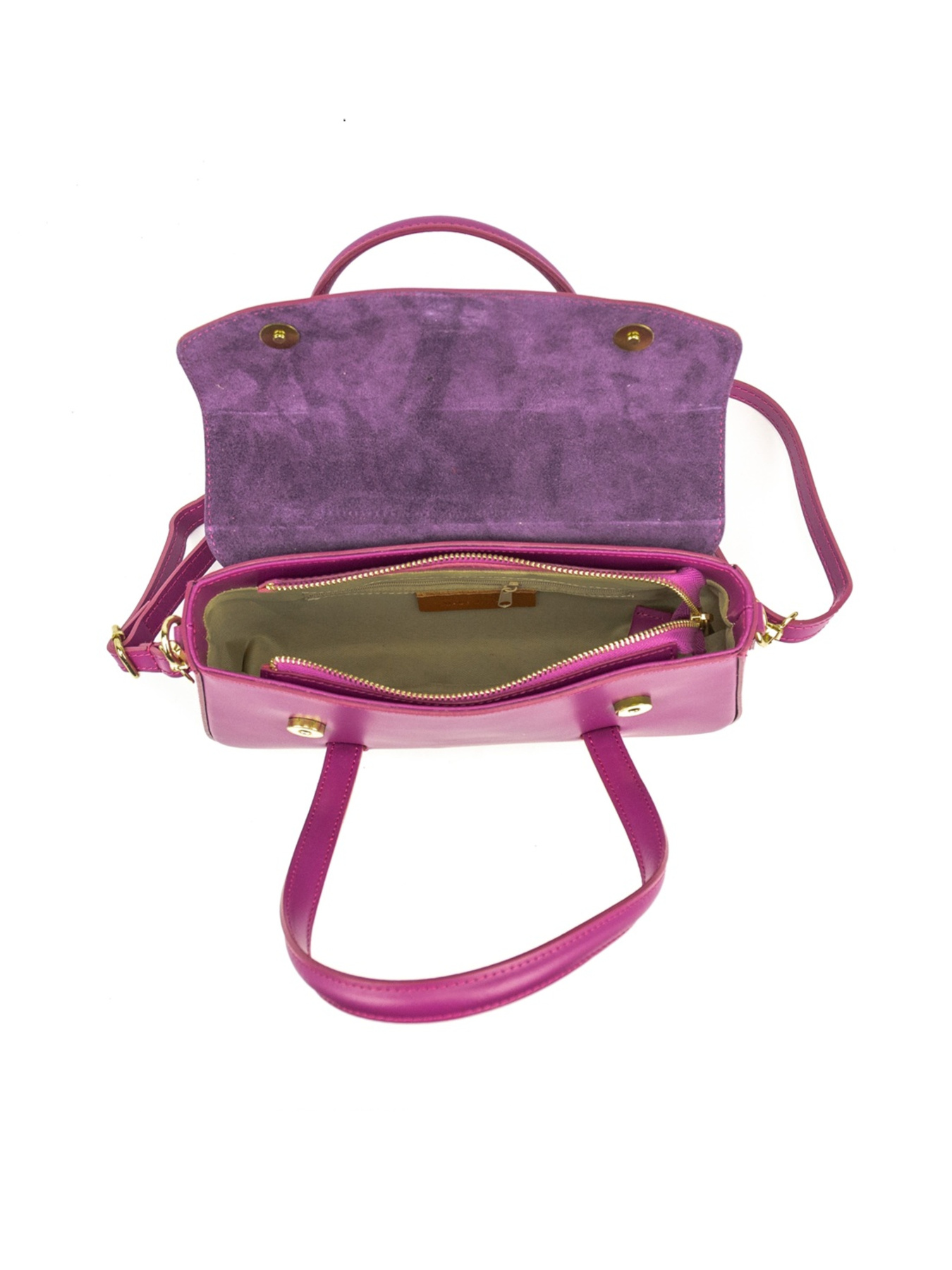 Классическая женская кожаная сумка с длинными ручками модель F-IT-9899V Фото