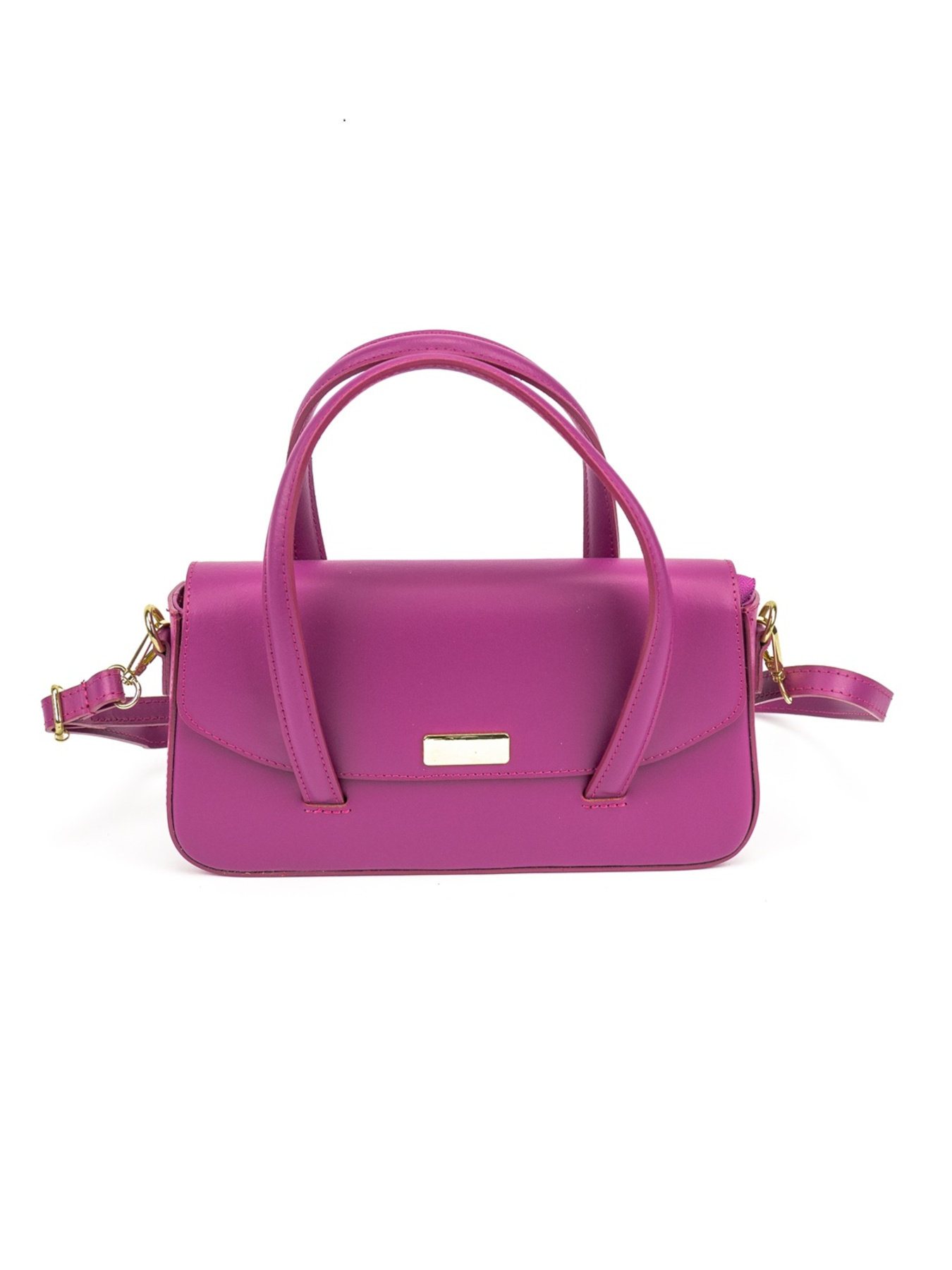 Классическая женская кожаная сумка с длинными ручками модель F-IT-9899V Фото