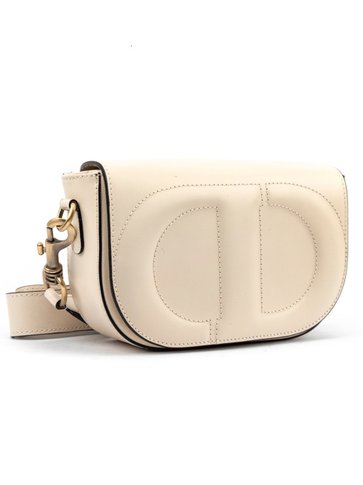 Компактна жіноча шкіряна сумочка каркасна з клапаном модель F-IT-9879B Фото