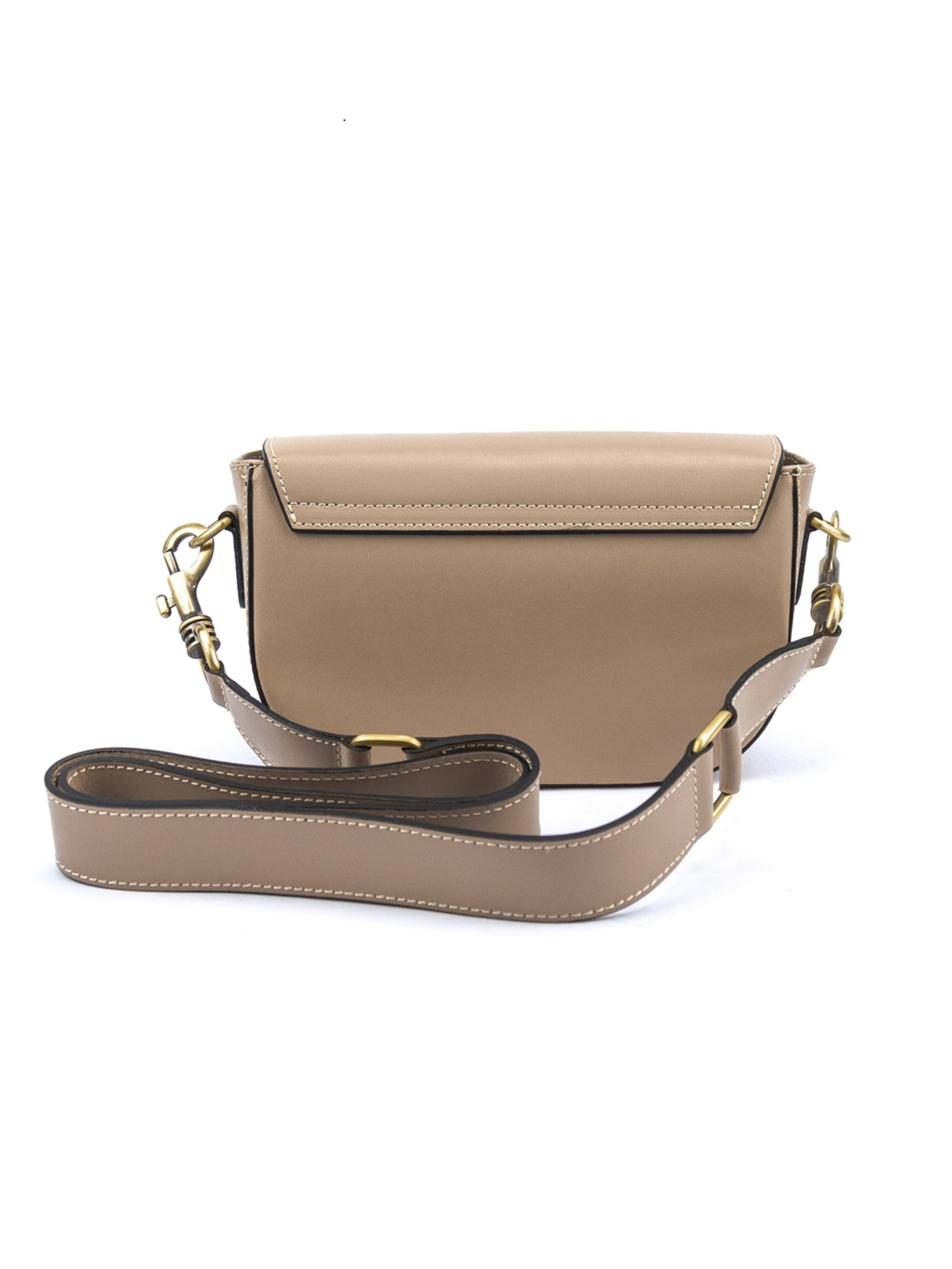 Компактна жіноча шкіряна сумочка каркасна з клапаном модель F-IT-9879T Фото