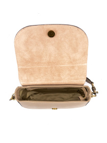 Компактна жіноча шкіряна сумочка каркасна з клапаном модель F-IT-9879T Фото