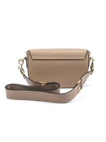 Компактна жіноча шкіряна сумочка каркасна з клапаном модель F-IT-9879T Фото