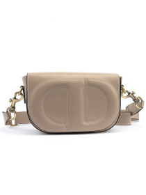 Компактна жіноча шкіряна сумочка каркасна з клапаном модель F-IT-9879T Фото