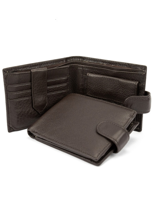 Портмоне коричневе шкіряне модель A7-258DB Фото