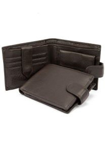 Портмоне коричневе шкіряне модель A7-258DB Фото