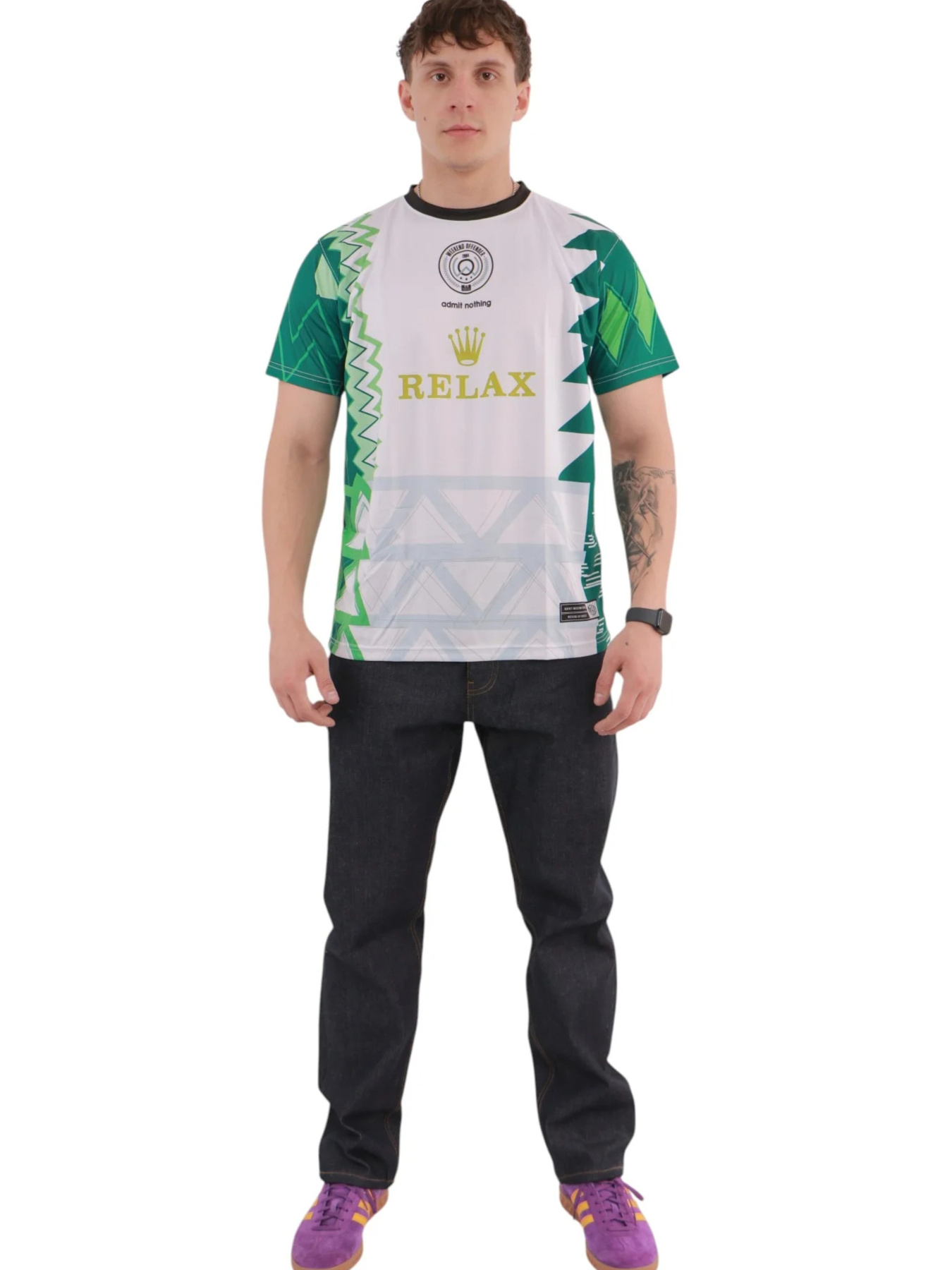 Футболка Weekend Offender Lagos Football Shirt Green модель WOSFT01-WHITE Фото