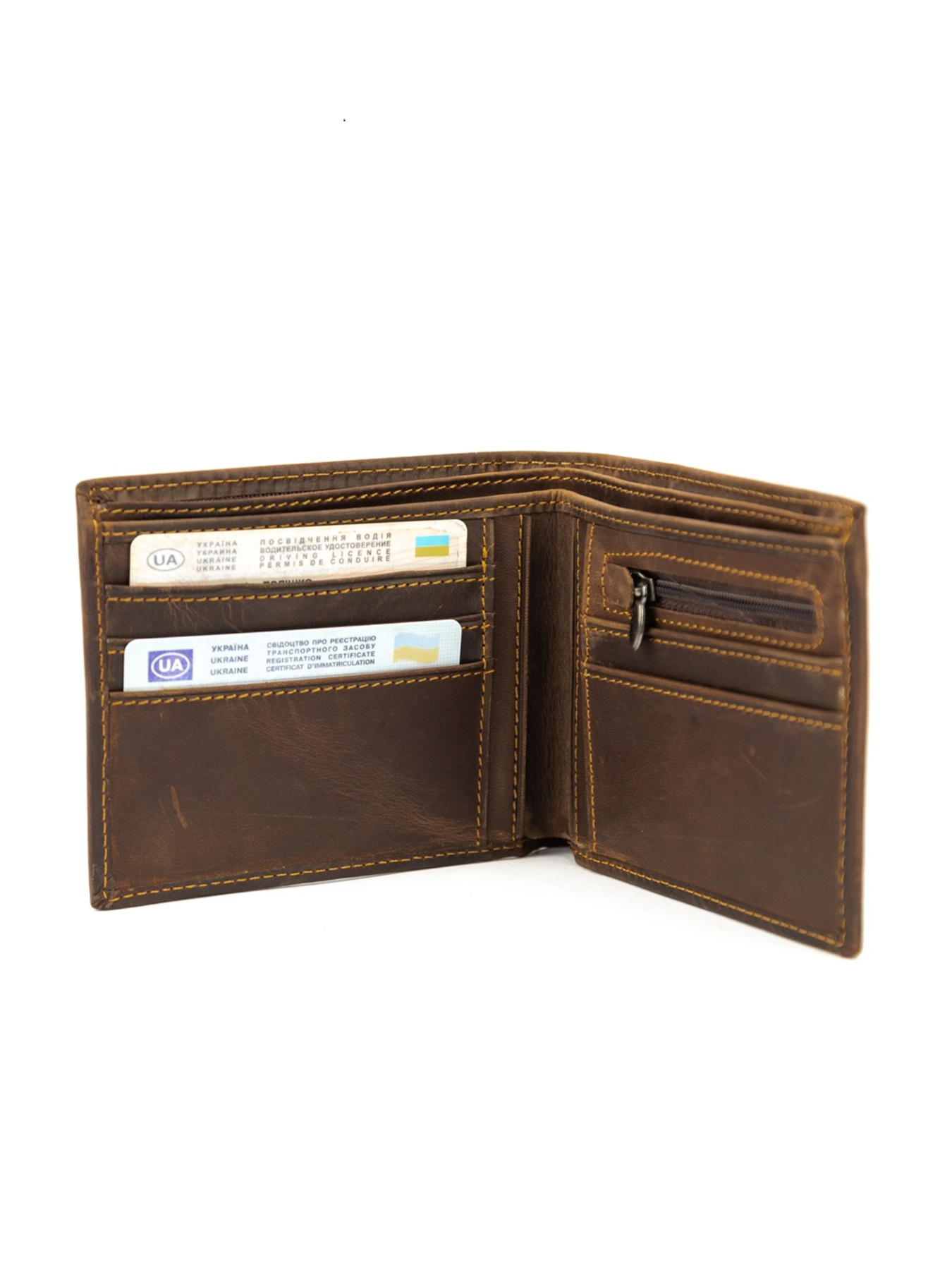 Портмоне коричневе вінтажне модель M39-8062R Фото