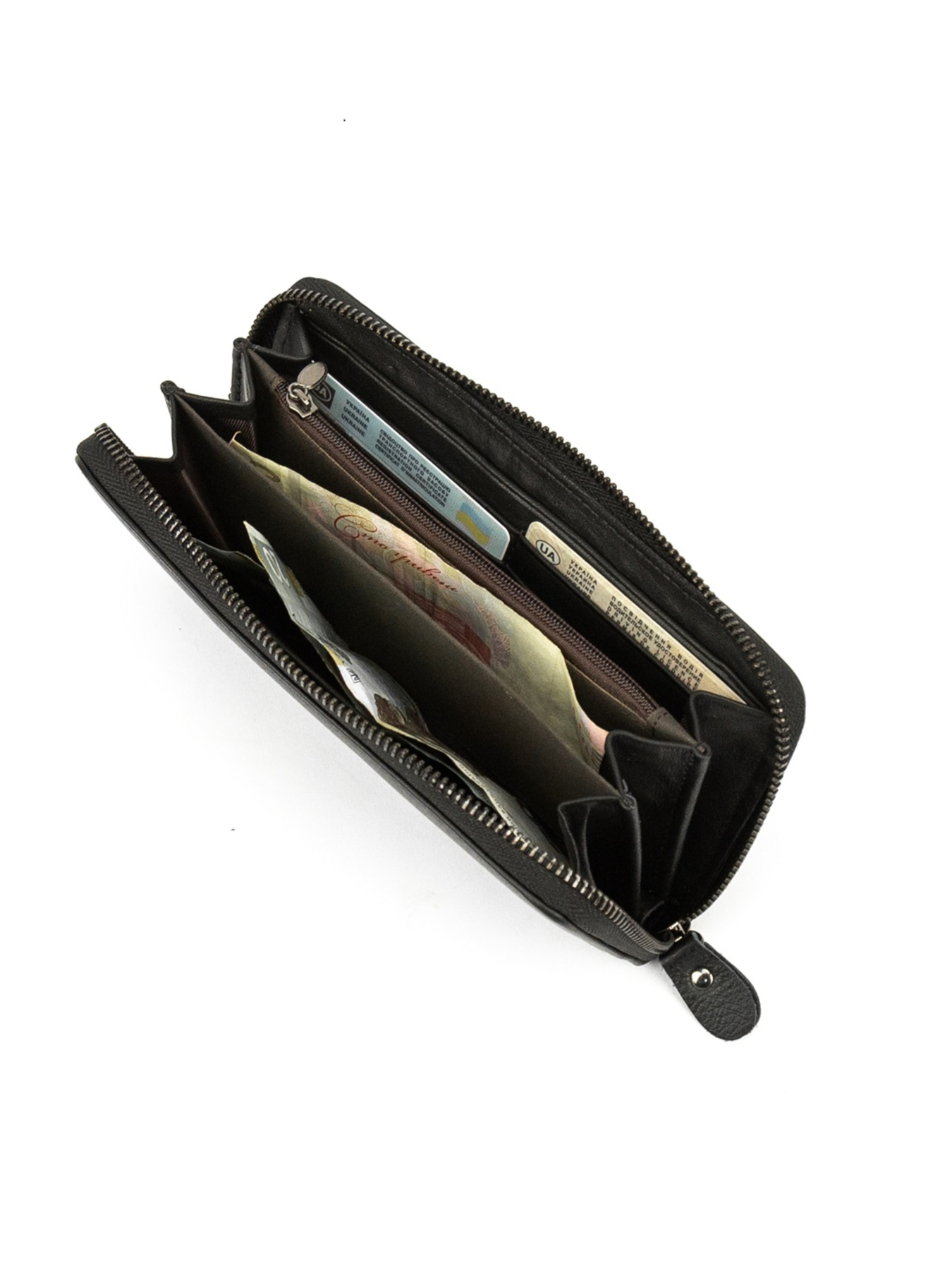 Клатч шкіряний чорний модель M39-4007A Фото