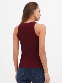 Майка женская базовая "рубчик" модель Wm307 Фото