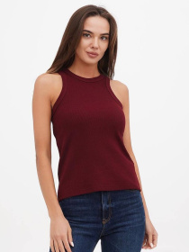 Майка женская базовая "рубчик" модель Wm307 Фото