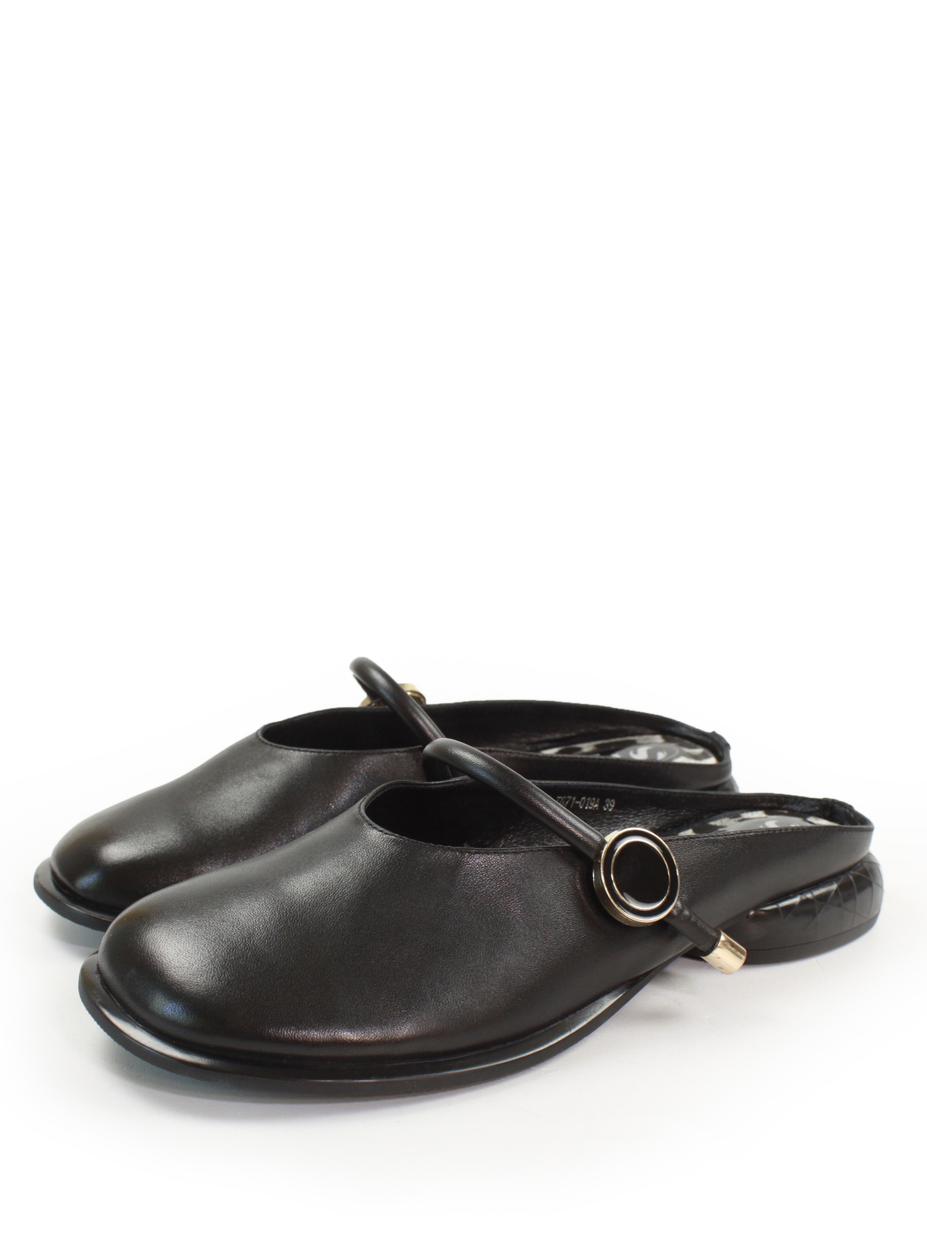 Шкіряні туфлі із відкритою п'ятою модель K1133-T871-019 Фото