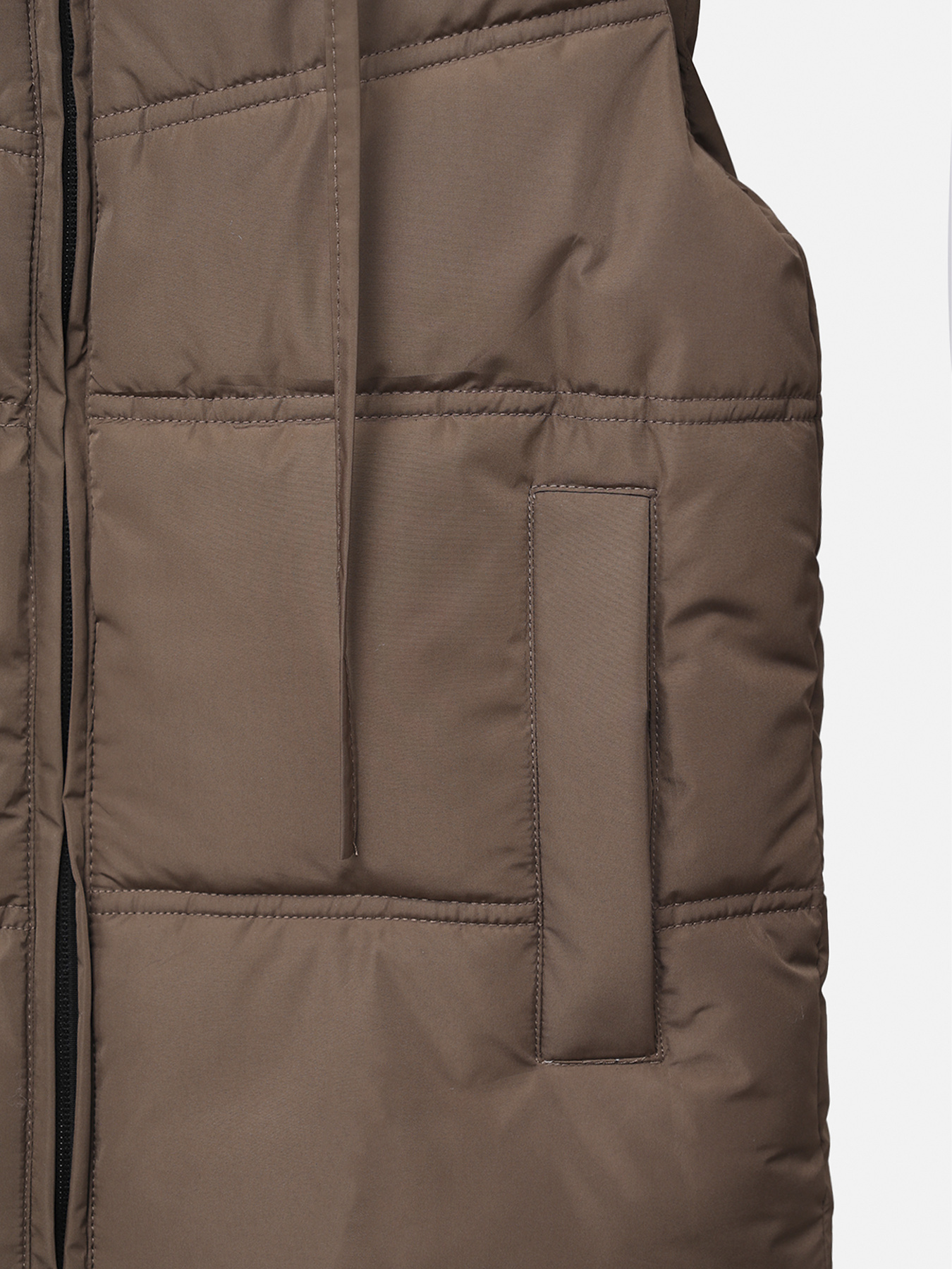 Жилет утепленный для девочки цвет кофейный ЦБ-00268710 модель ЦБ-00268710 Фото