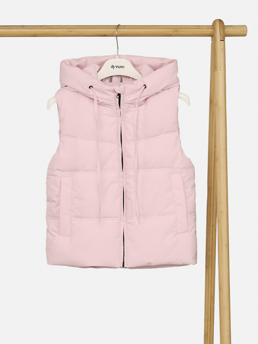 Жилет утепленный для девочки цвет розовый ЦБ-00268712 модель ЦБ-00268712 Фото