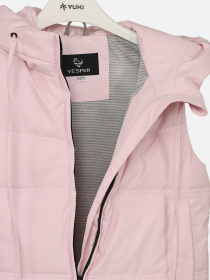 Жилет утепленный для девочки цвет розовый ЦБ-00268712 модель ЦБ-00268712 Фото
