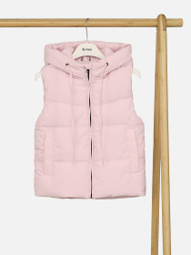 Жилет утепленный для девочки цвет розовый ЦБ-00268712 модель ЦБ-00268712 Фото