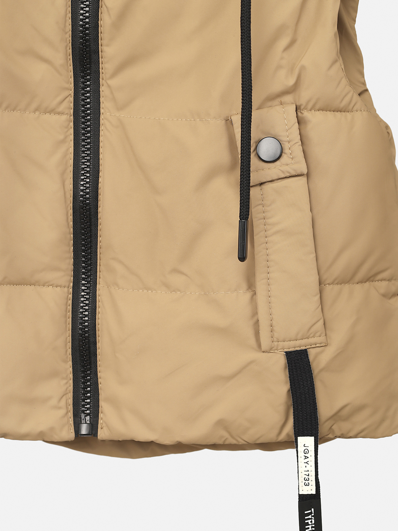 Утепленный жилет для мальчика цвет бежевый ЦБ-00269484 модель ЦБ-00269484 Фото