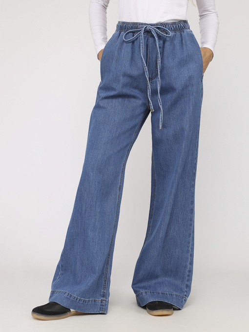 Джинсы baggy женские  цвет синий ЦБ-00279672 модель ЦБ-00279672 Фото