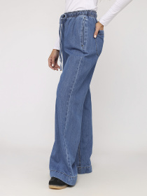 Джинси baggy жіночі  колір синій ЦБ-00279672 модель ЦБ-00279672 Фото
