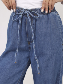 Джинси baggy жіночі  колір синій ЦБ-00279672 модель ЦБ-00279672 Фото