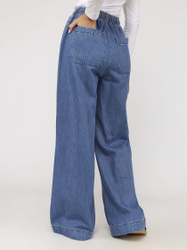 Джинси baggy жіночі  колір синій ЦБ-00279672 модель ЦБ-00279672 Фото