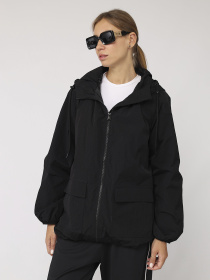 Ветровка женская  цвет черный ЦБ-00279721 модель ЦБ-00279721 Фото