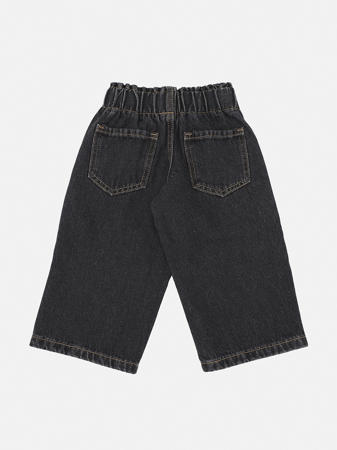 Джинси wide leg для дівчинки  колір темно-сірий ЦБ-00279813 модель ЦБ-00279813 Фото