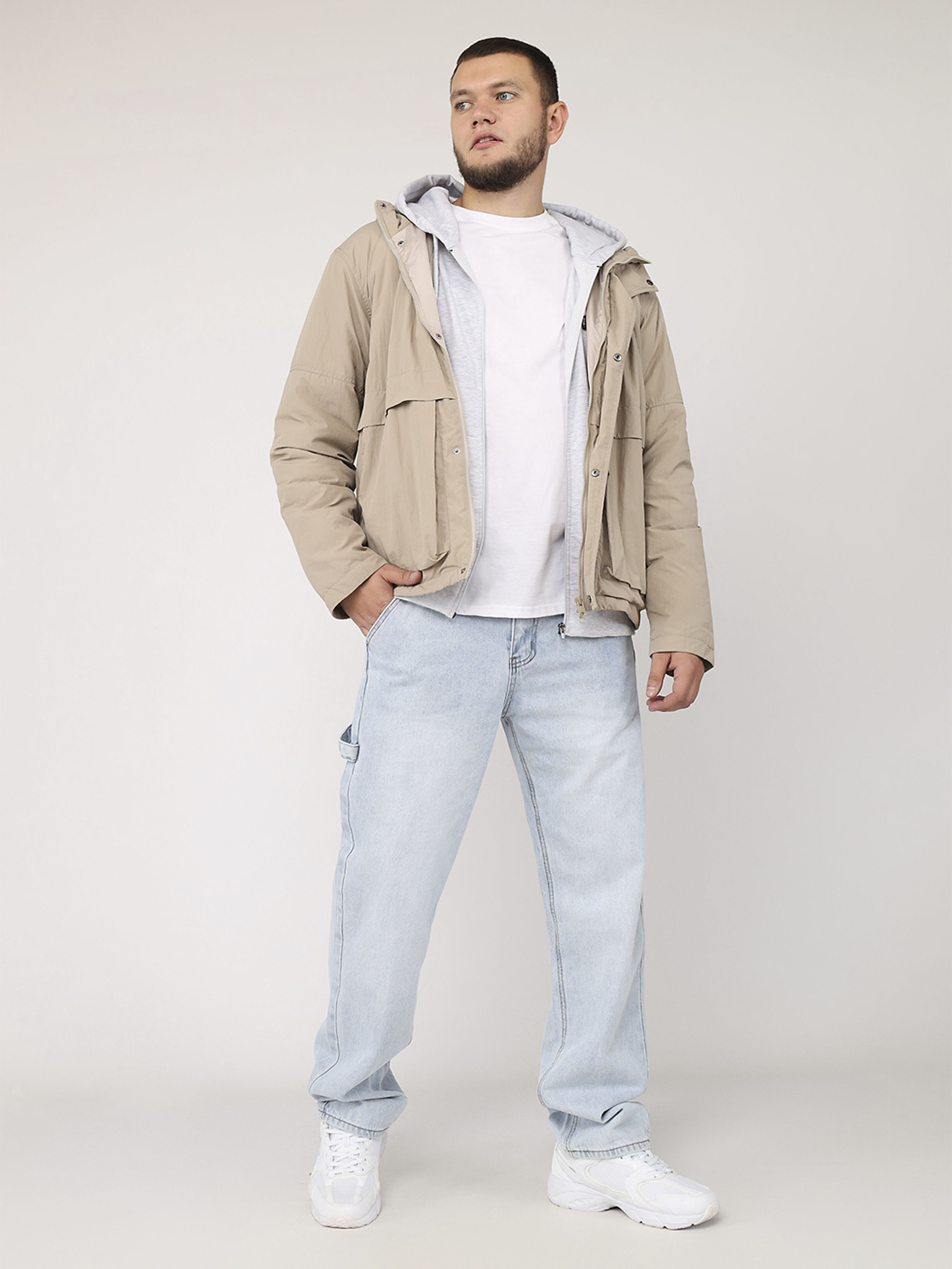 Куртка мужская  цвет бежевый ЦБ-00280110 модель ЦБ-00280110 Фото