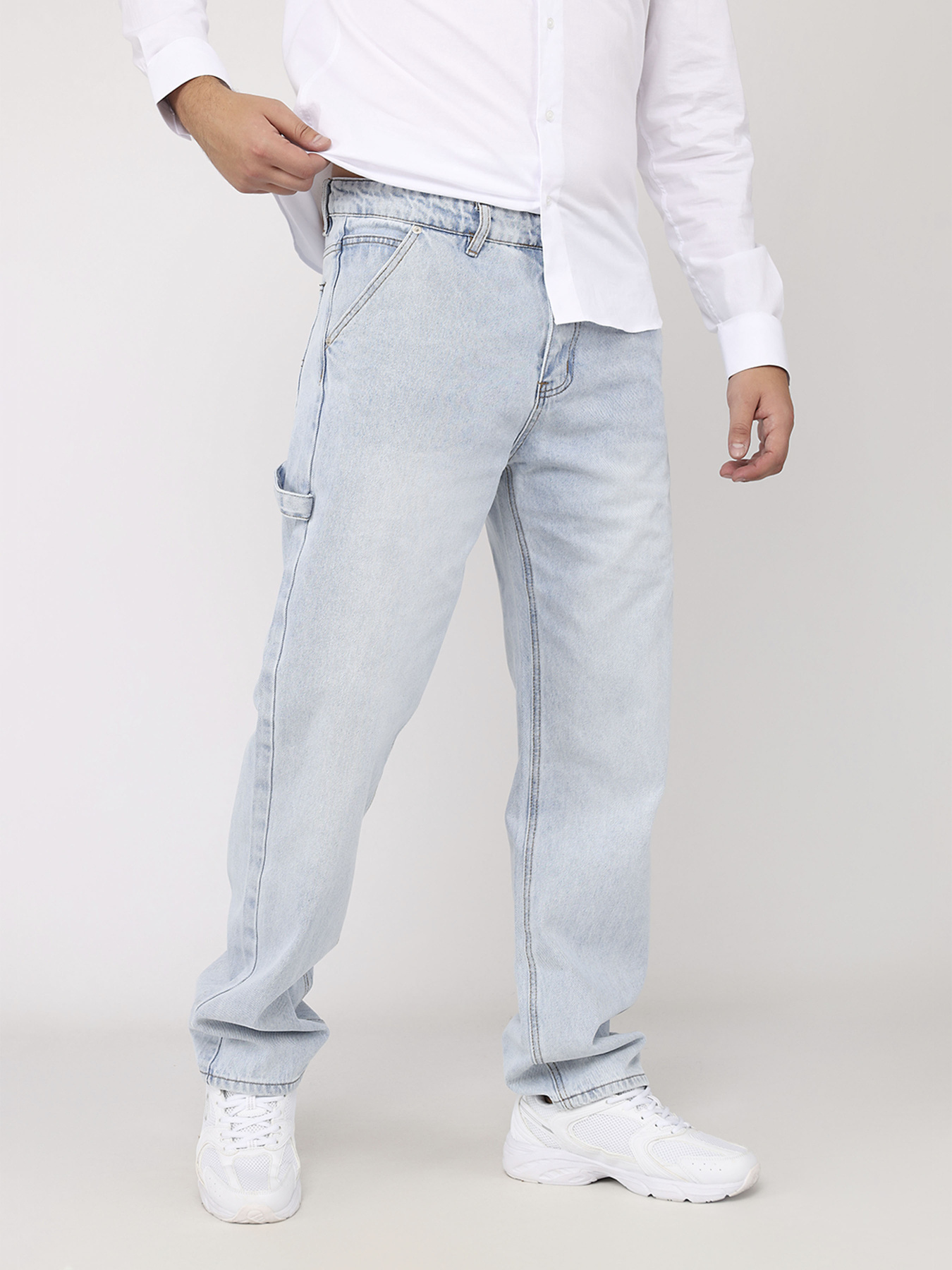 Джинси loose carpenter чоловічі  колір блакитний ЦБ-00280615 модель ЦБ-00280615 Фото