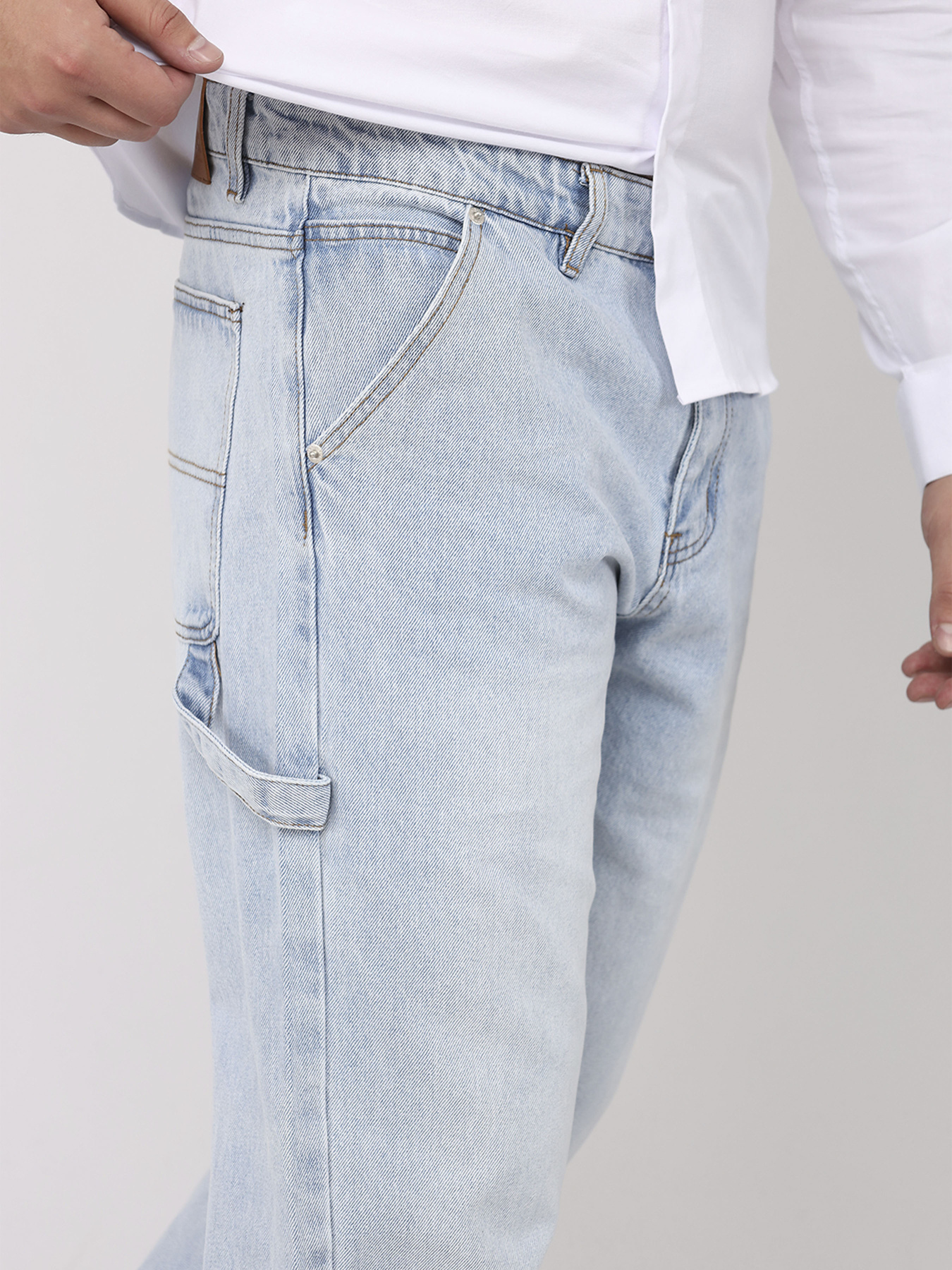 Джинси loose carpenter чоловічі  колір блакитний ЦБ-00280615 модель ЦБ-00280615 Фото