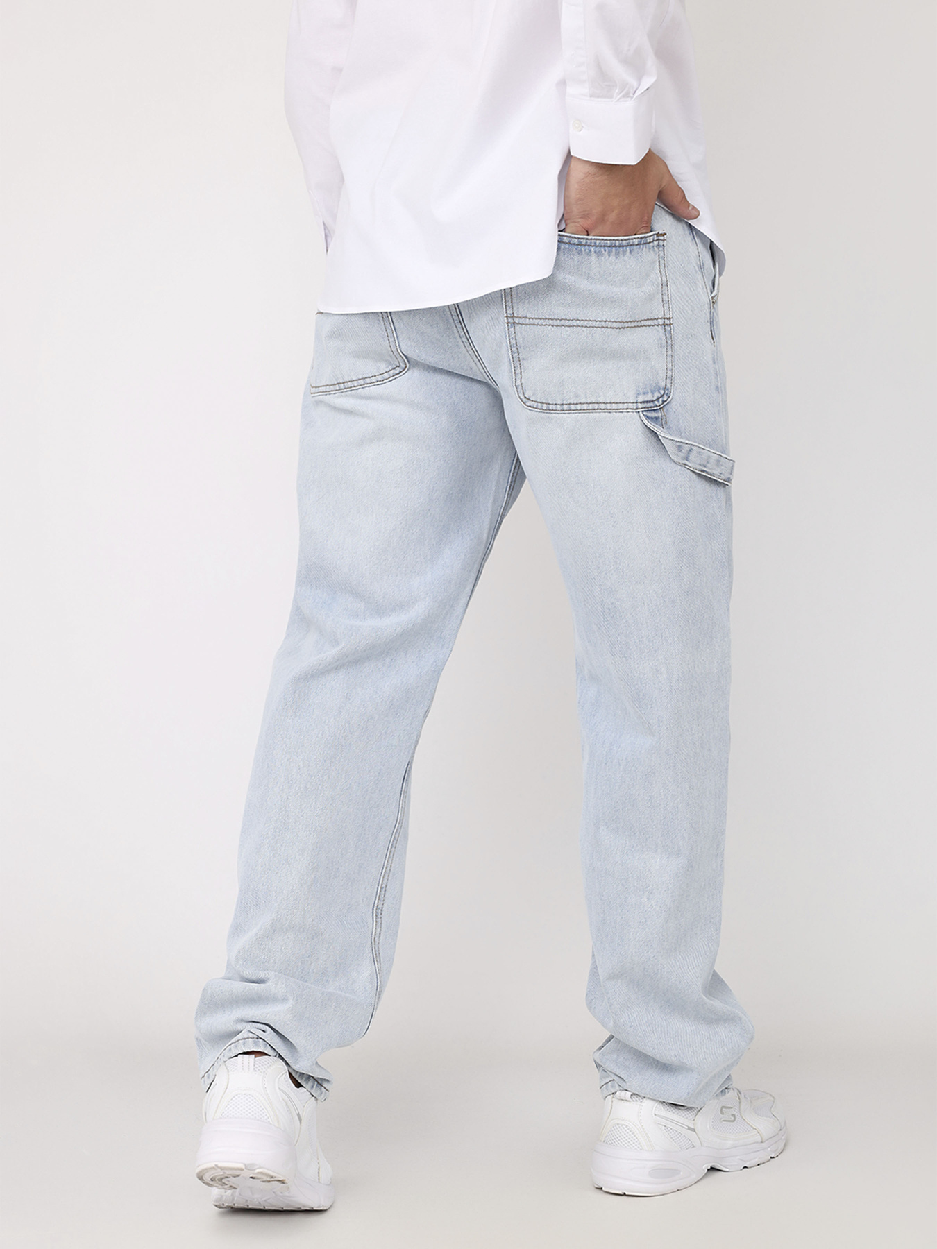Джинси loose carpenter чоловічі  колір блакитний ЦБ-00280615 модель ЦБ-00280615 Фото