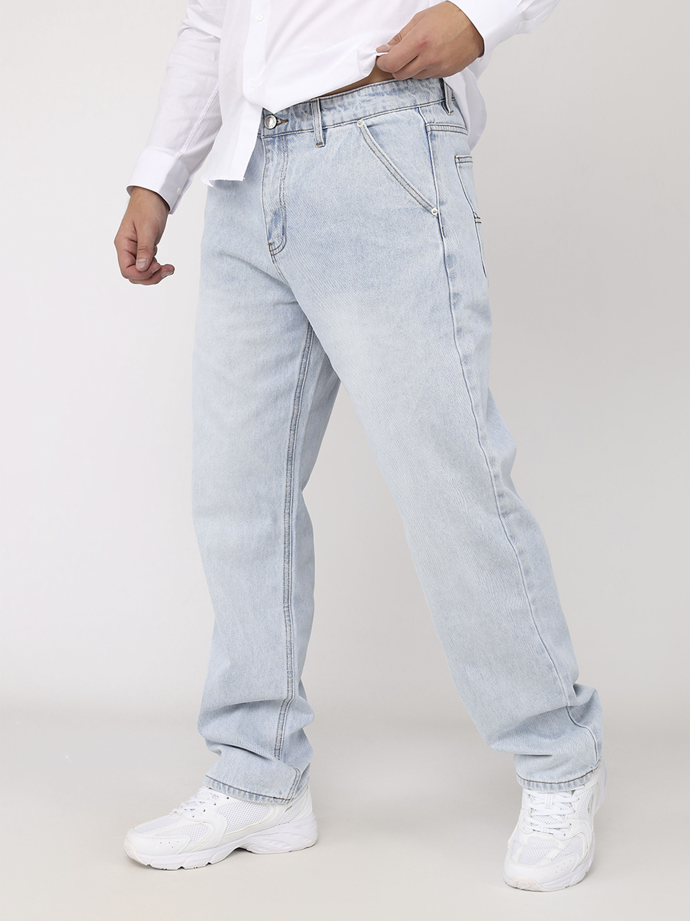 Джинси loose carpenter чоловічі  колір блакитний ЦБ-00280615 модель ЦБ-00280615 Фото