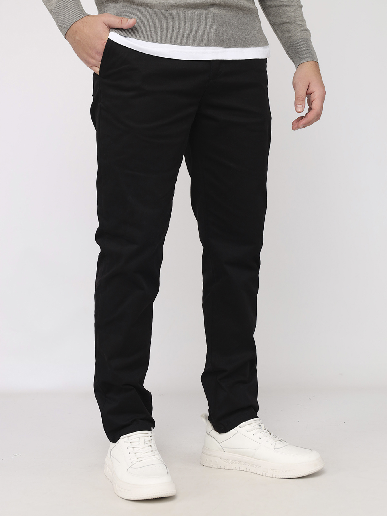 Брюки мужские  цвет черный ЦБ-00283042 модель ЦБ-00283042 Фото