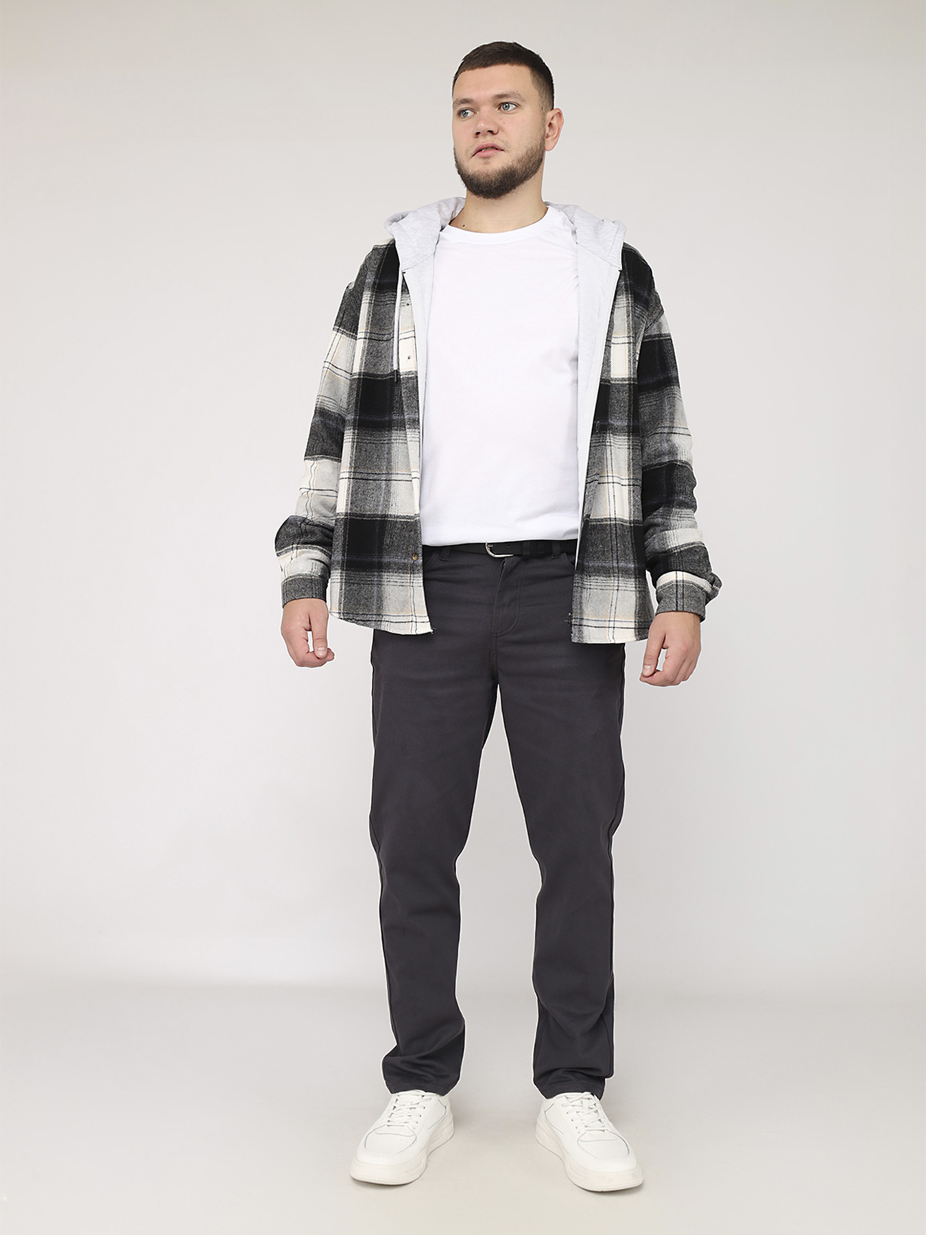 Штани чоловічі  колір темно-сірий ЦБ-00283044 модель ЦБ-00283044 Фото