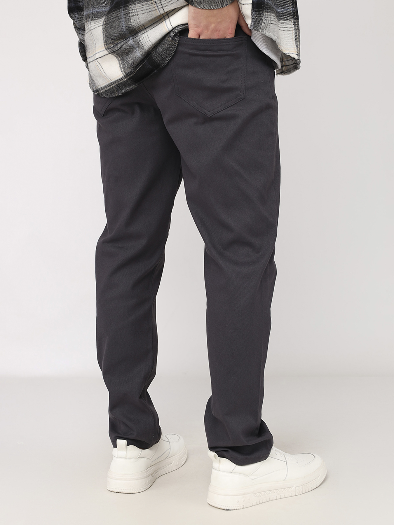 Штани чоловічі  колір темно-сірий ЦБ-00283044 модель ЦБ-00283044 Фото